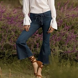 Nwot Frame Denim Le Bell Crop Flare Jeans